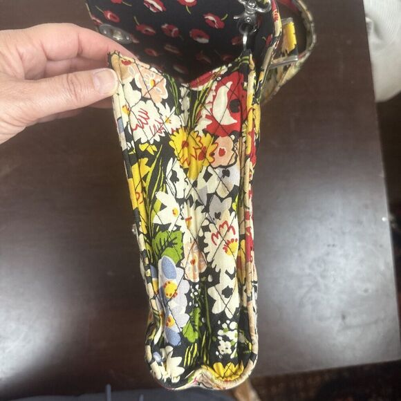 Vera Bradley Poppy Fields Crossbody Artsy Handbag Floral Whimsgoth Quilted - Picture 7 of 16